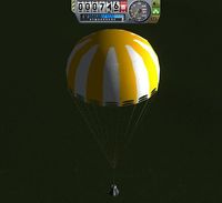Command capsule on parachute