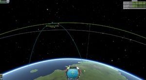 Matching the apoapsis with the orbit of the other capsule