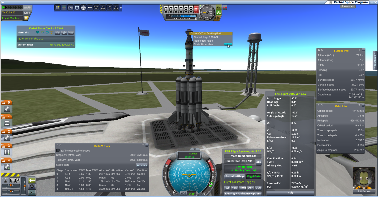 Controls for kerbal space program