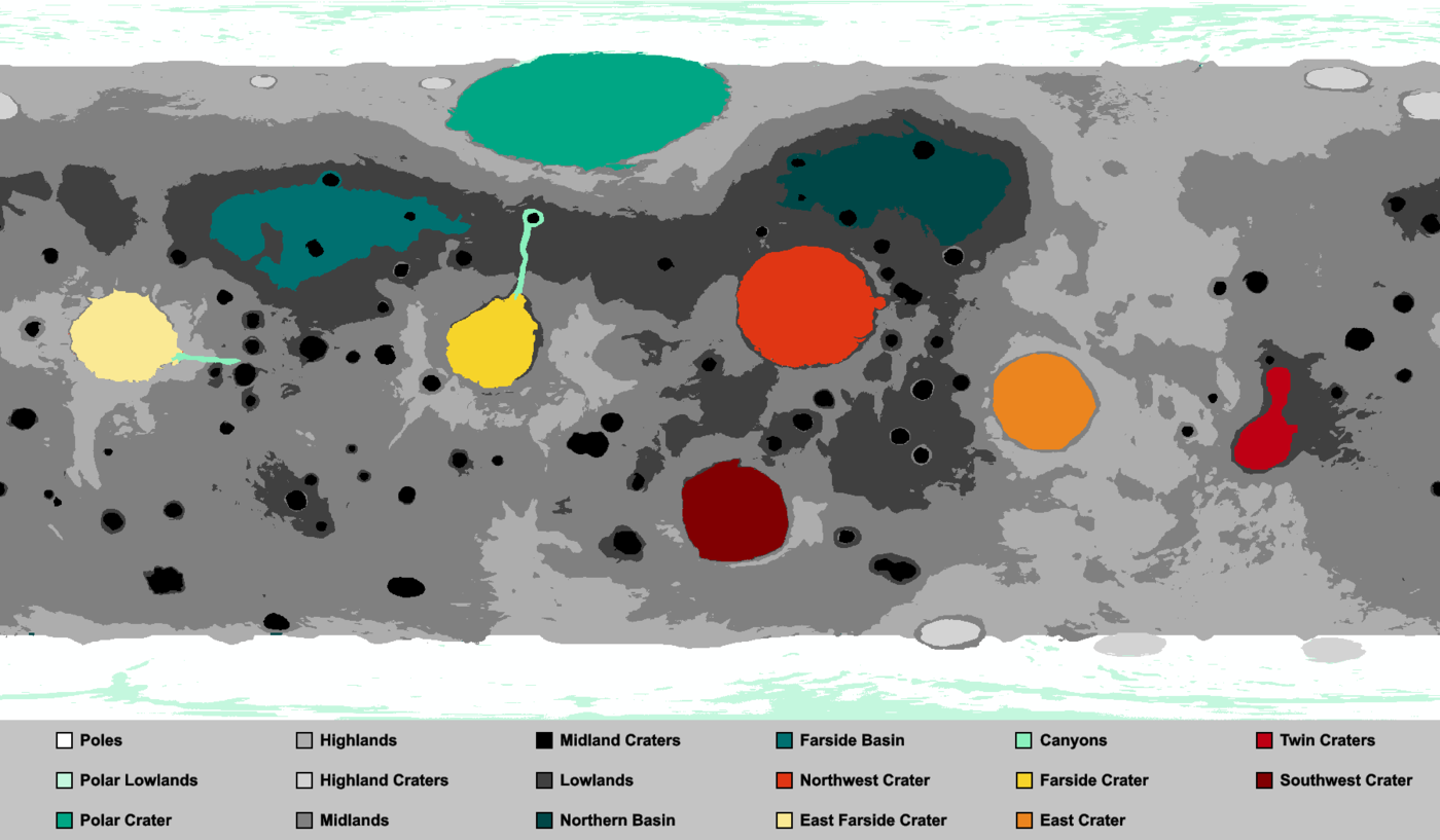 Hell biome sols. Биомы Муны КСП. Биомы Минмуса карта. Карта биомов США. Карта Муны KSP.